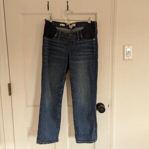 Madewell maternity classic straight jeans